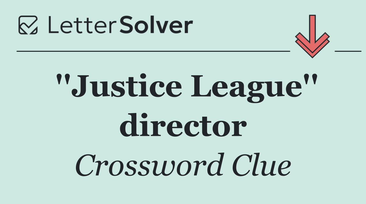 ''Justice League'' director