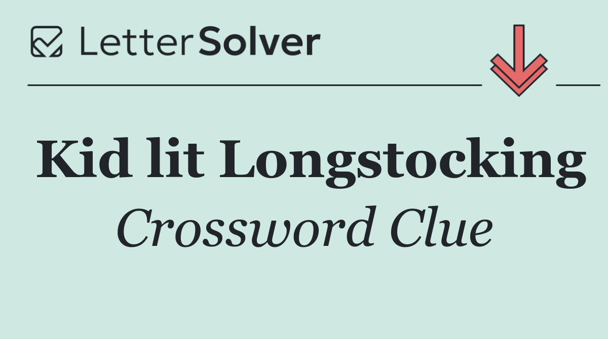 Kid lit Longstocking