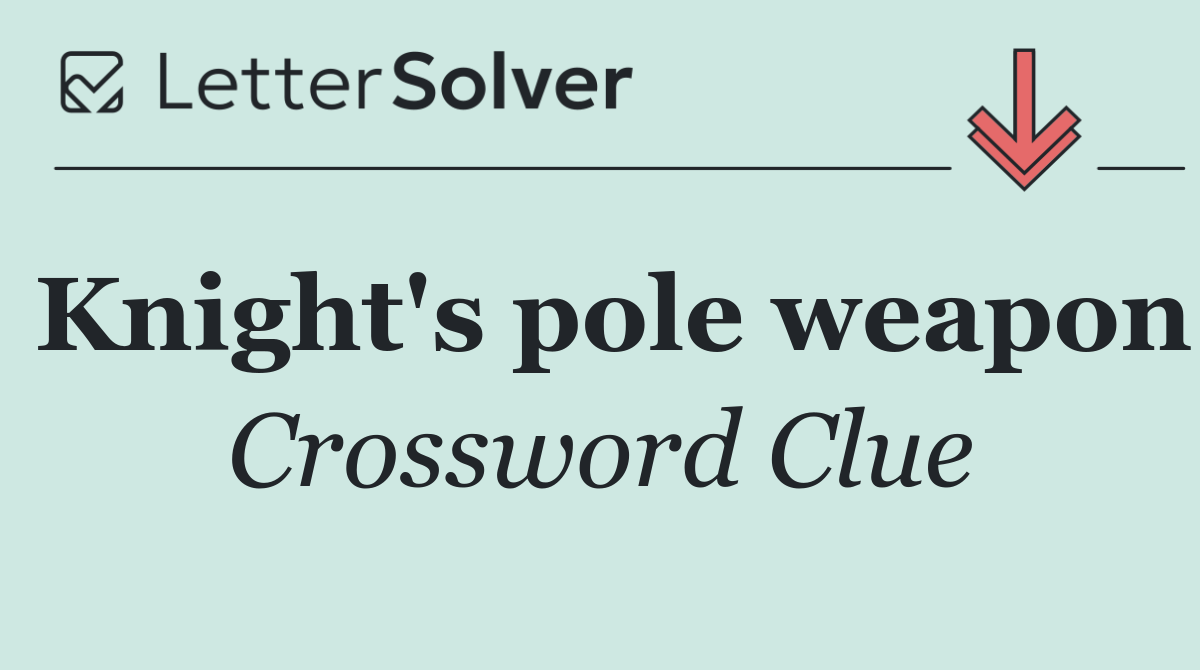 Knight's pole weapon