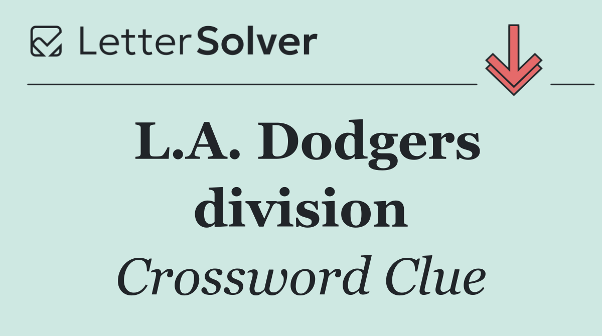 L.A. Dodgers division