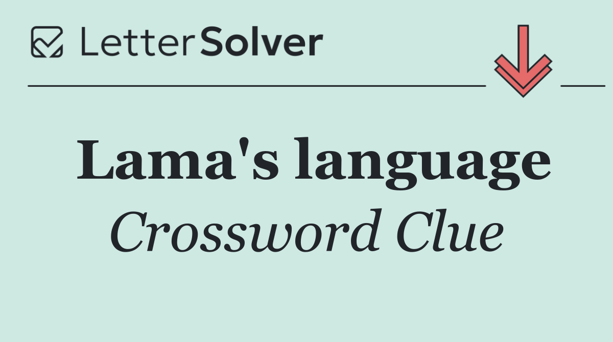 Lama's language