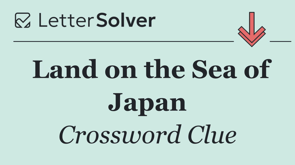 Land on the Sea of Japan