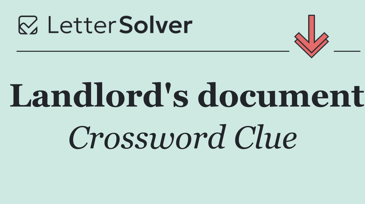 Landlord's document