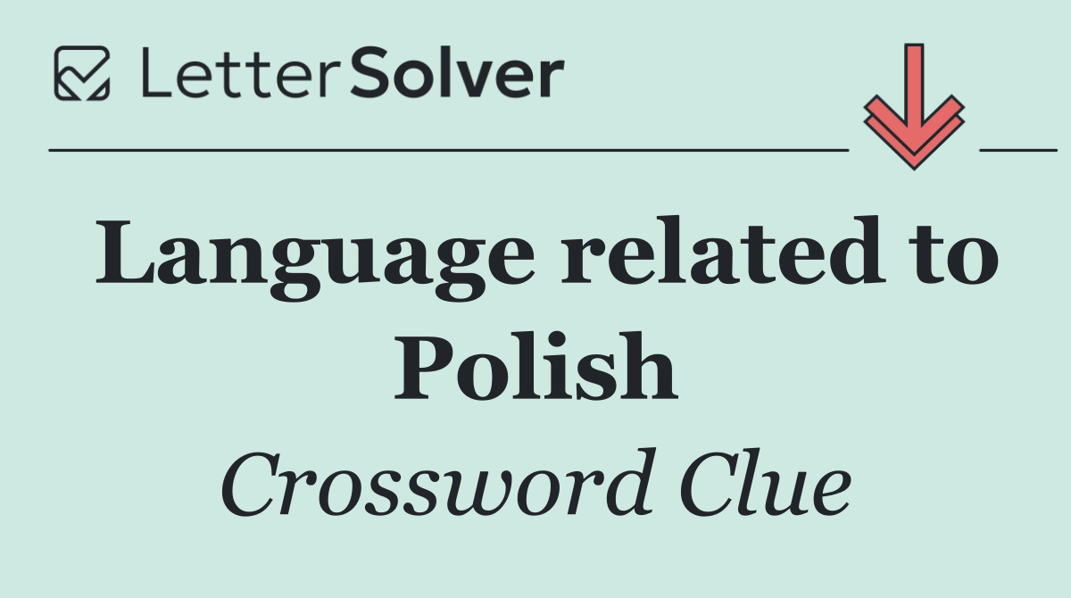 Language related to Polish