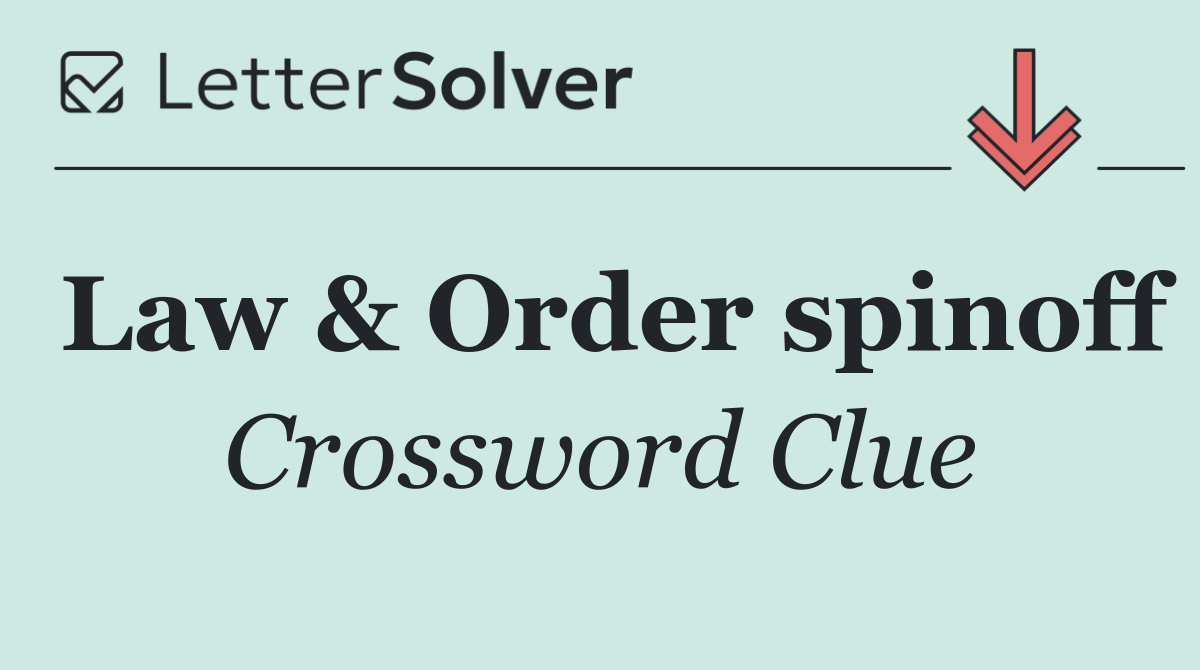 Law & Order spinoff