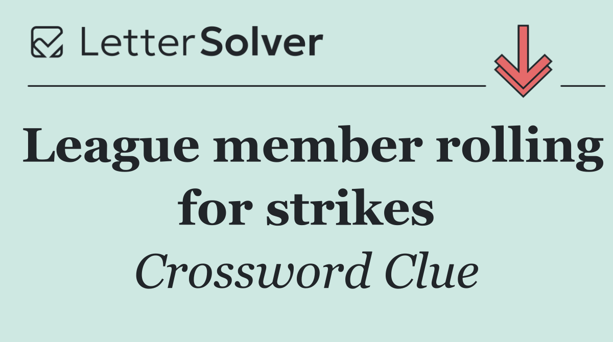 League member rolling for strikes