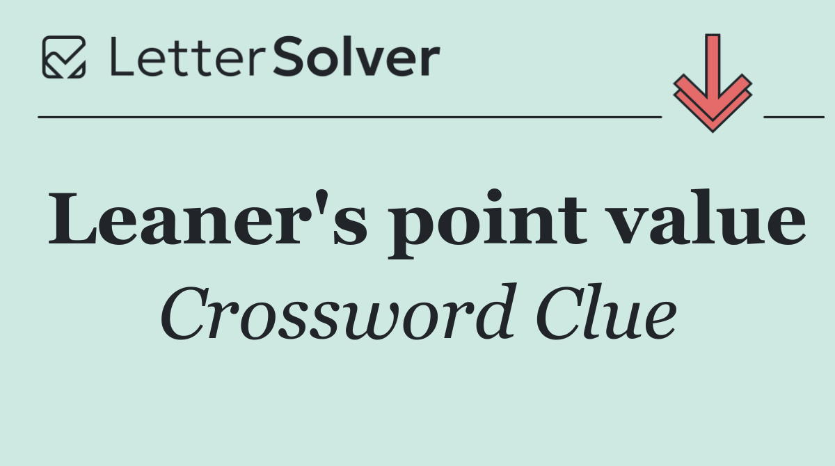 Leaner's point value