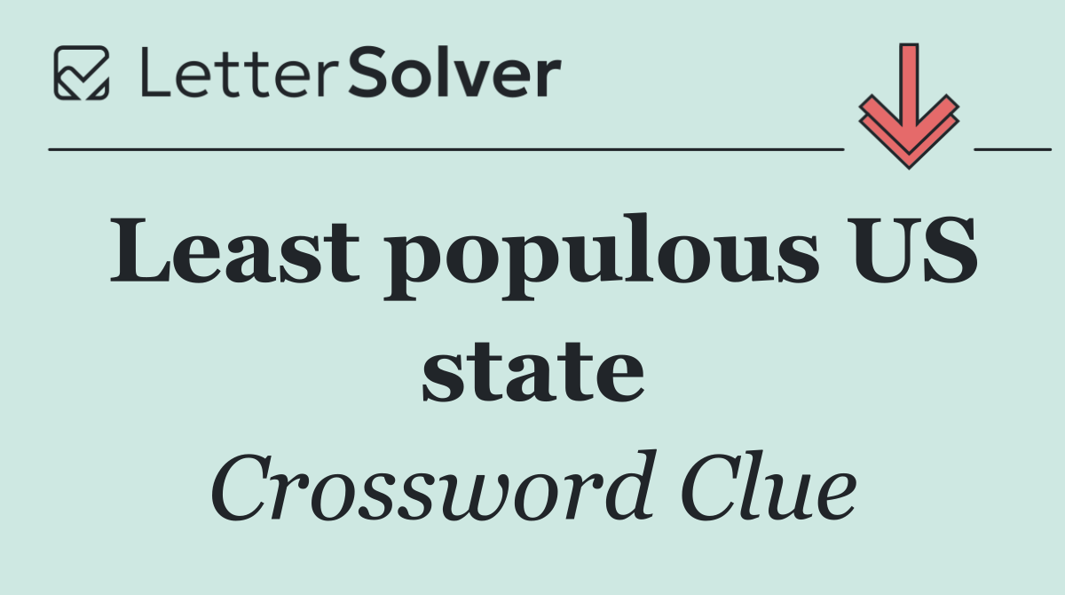 Least populous US state