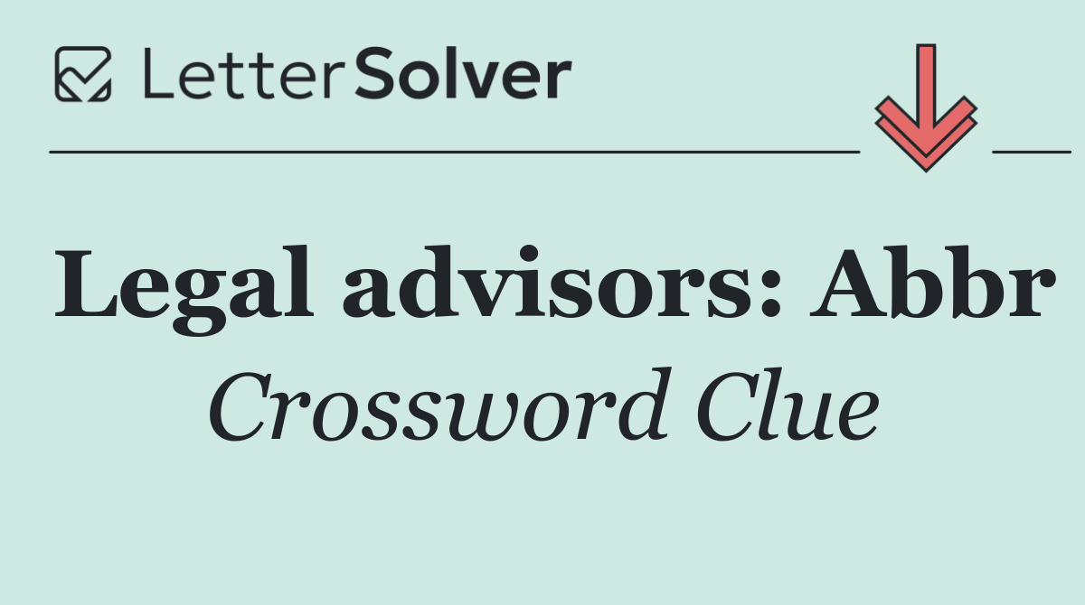 Legal advisors: Abbr