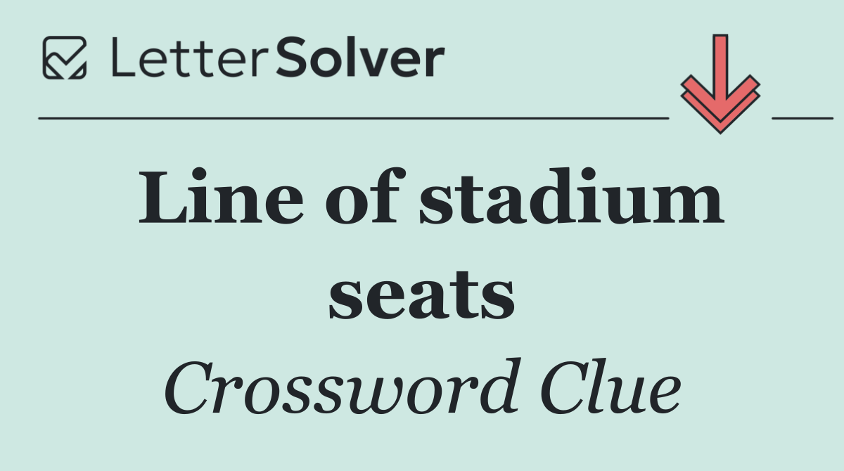 Line of stadium seats