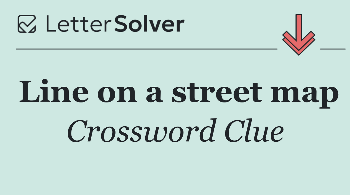 Line on a street map