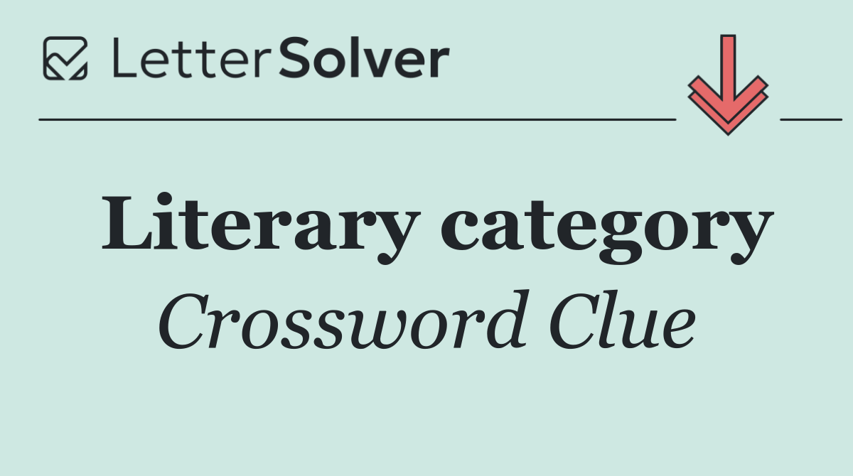 Literary category