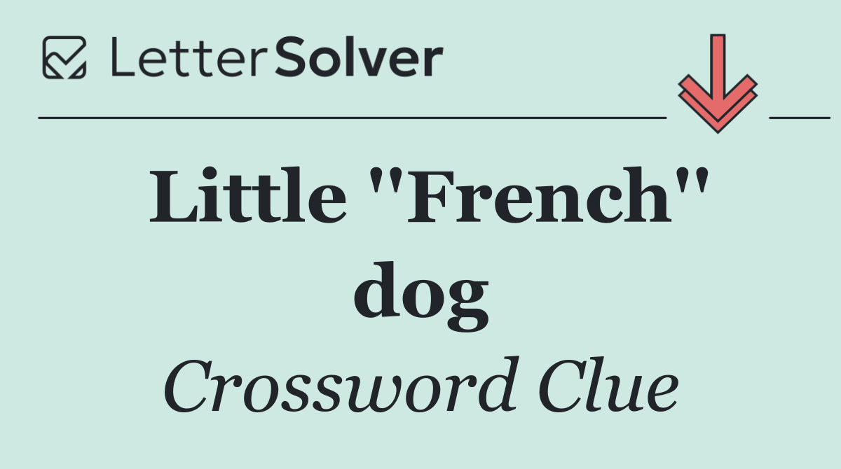Little ''French'' dog