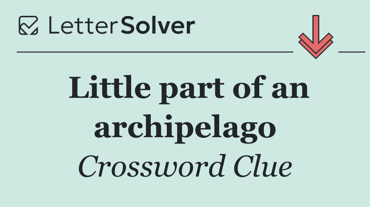 Little part of an archipelago