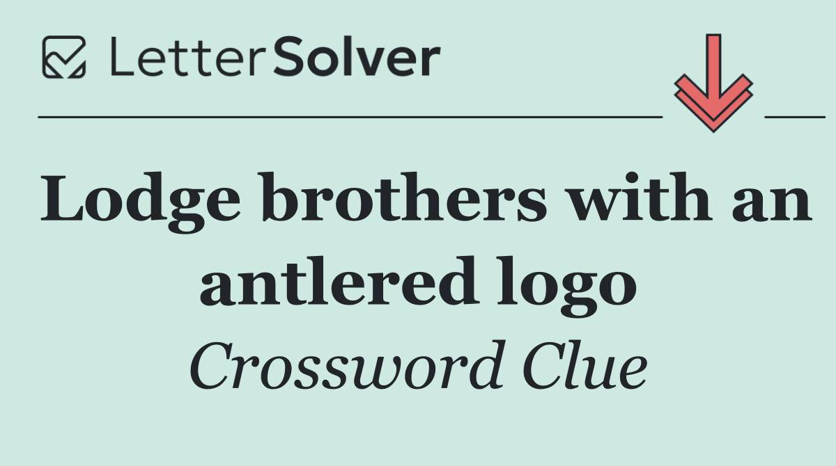 Lodge brothers with an antlered logo