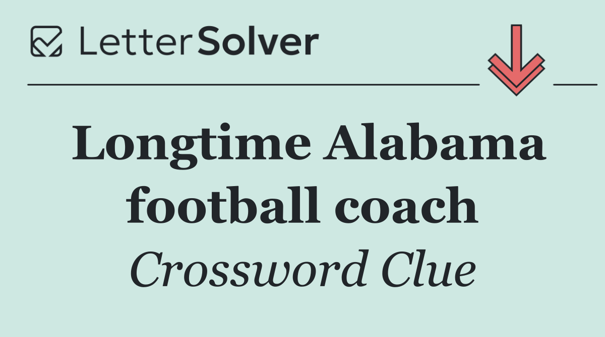 Longtime Alabama football coach
