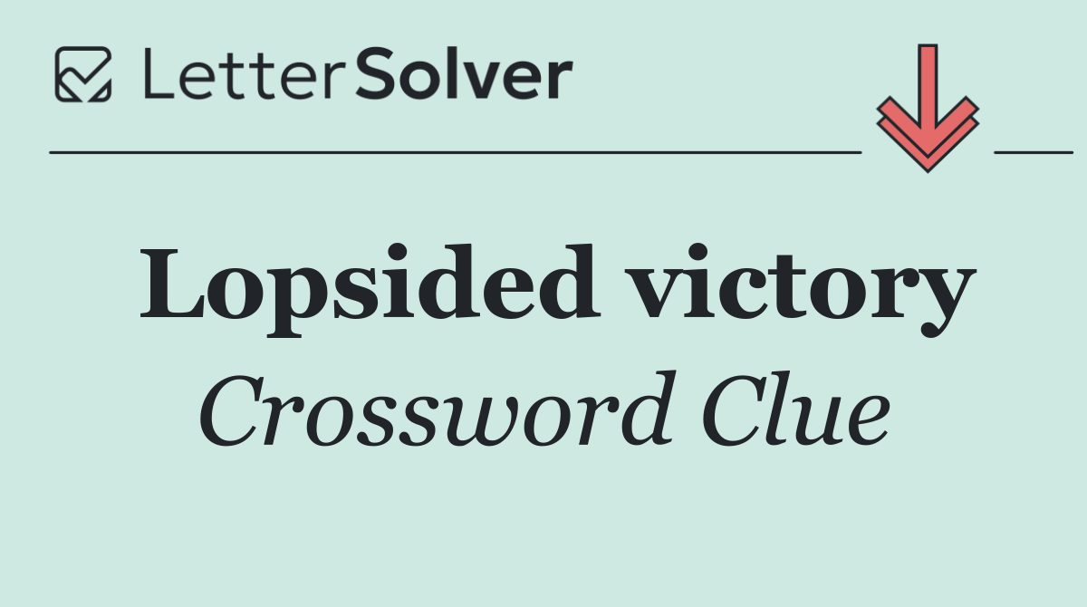 Lopsided victory