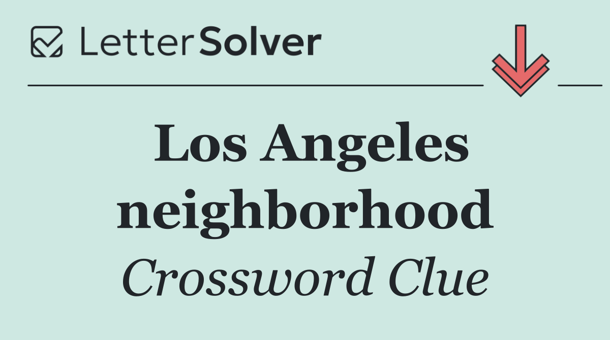 Los Angeles neighborhood