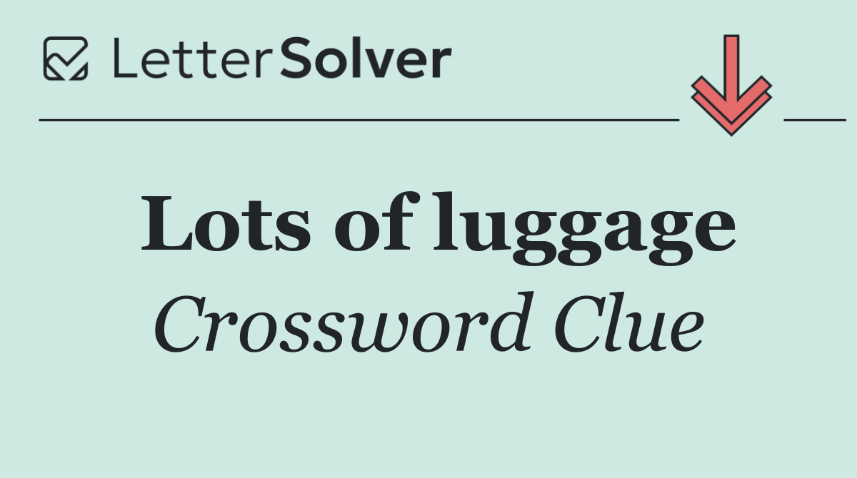 Lots of luggage