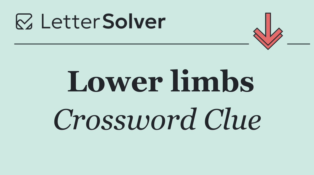 Lower limbs