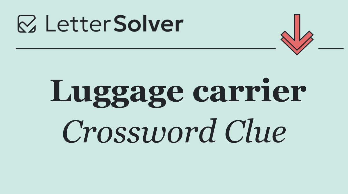 Luggage carrier