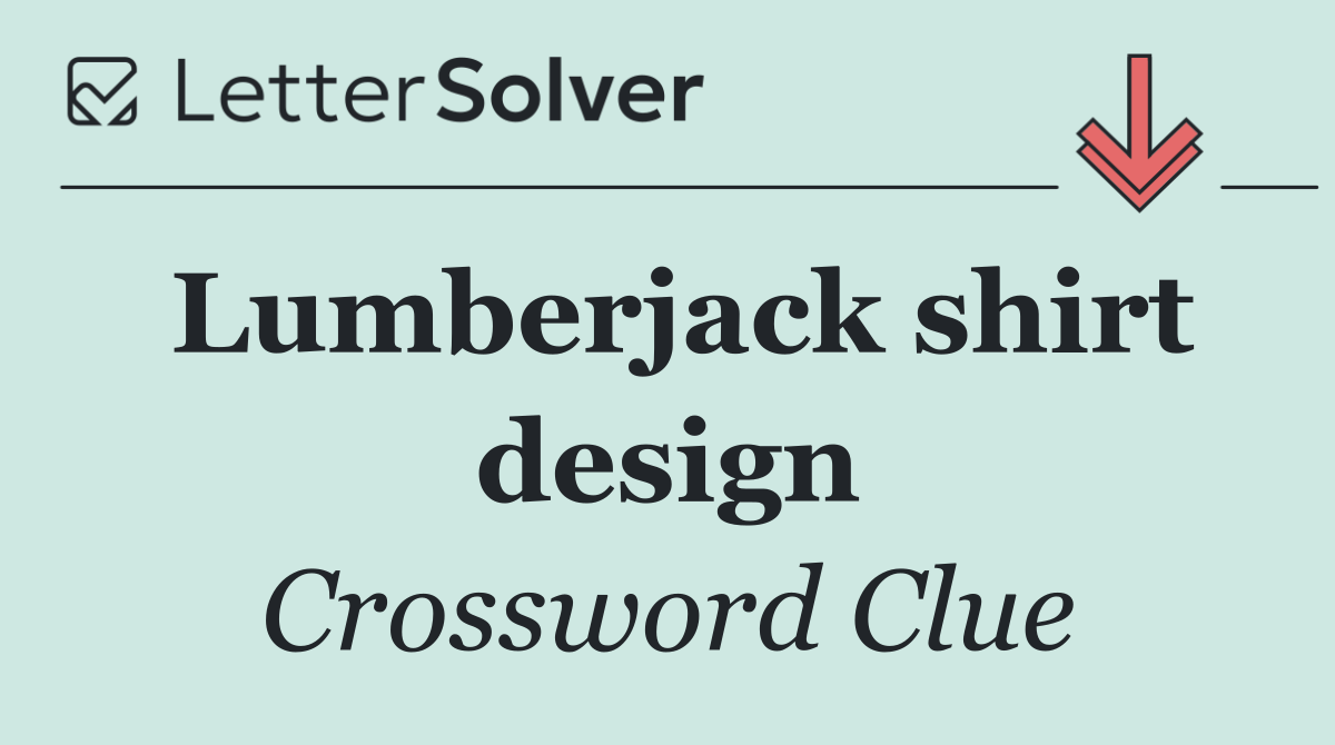 Lumberjack shirt design