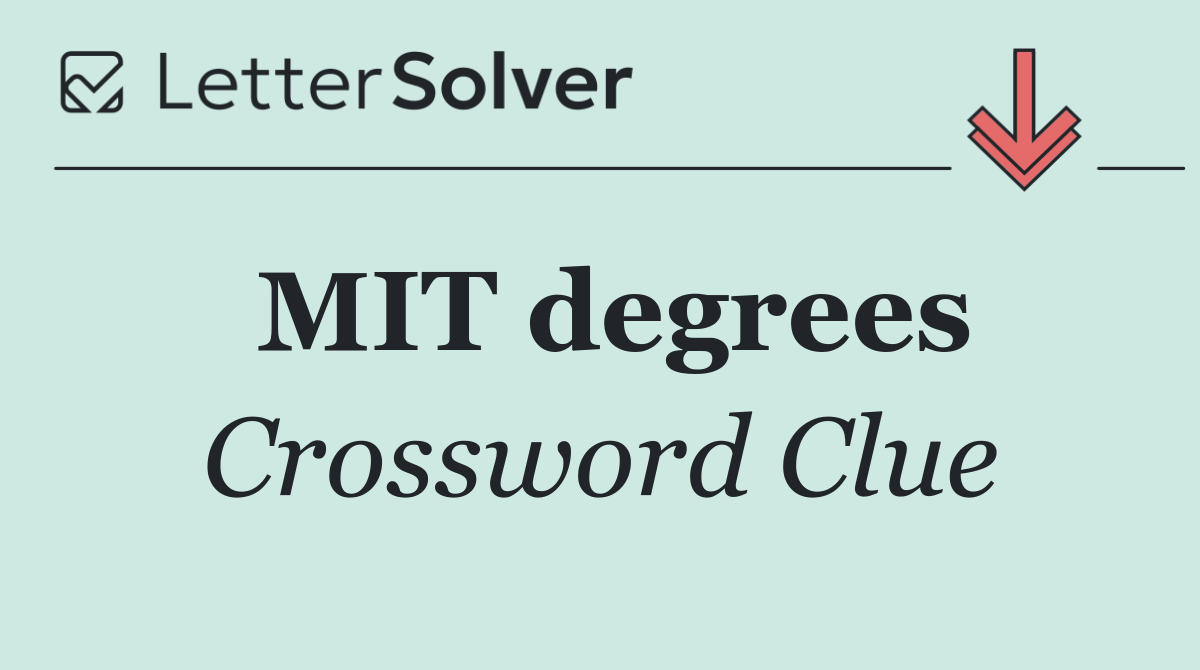 MIT degrees