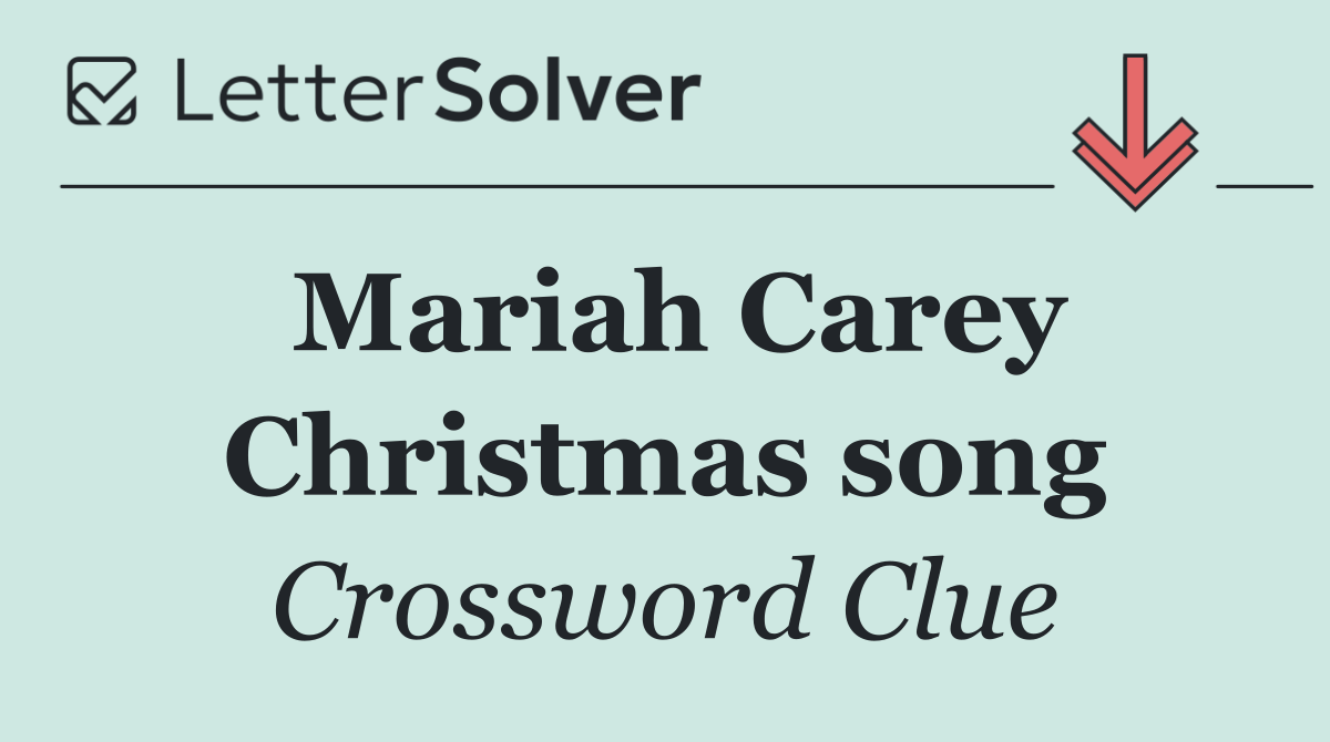 Mariah Carey Christmas song