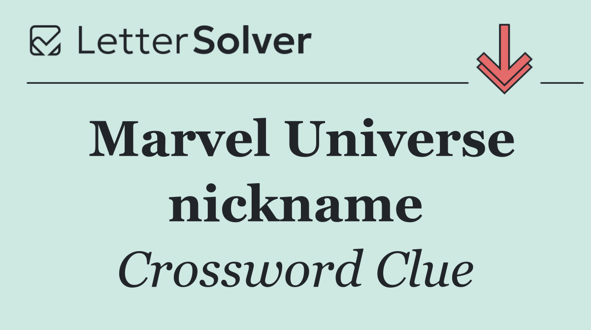 Marvel Universe nickname