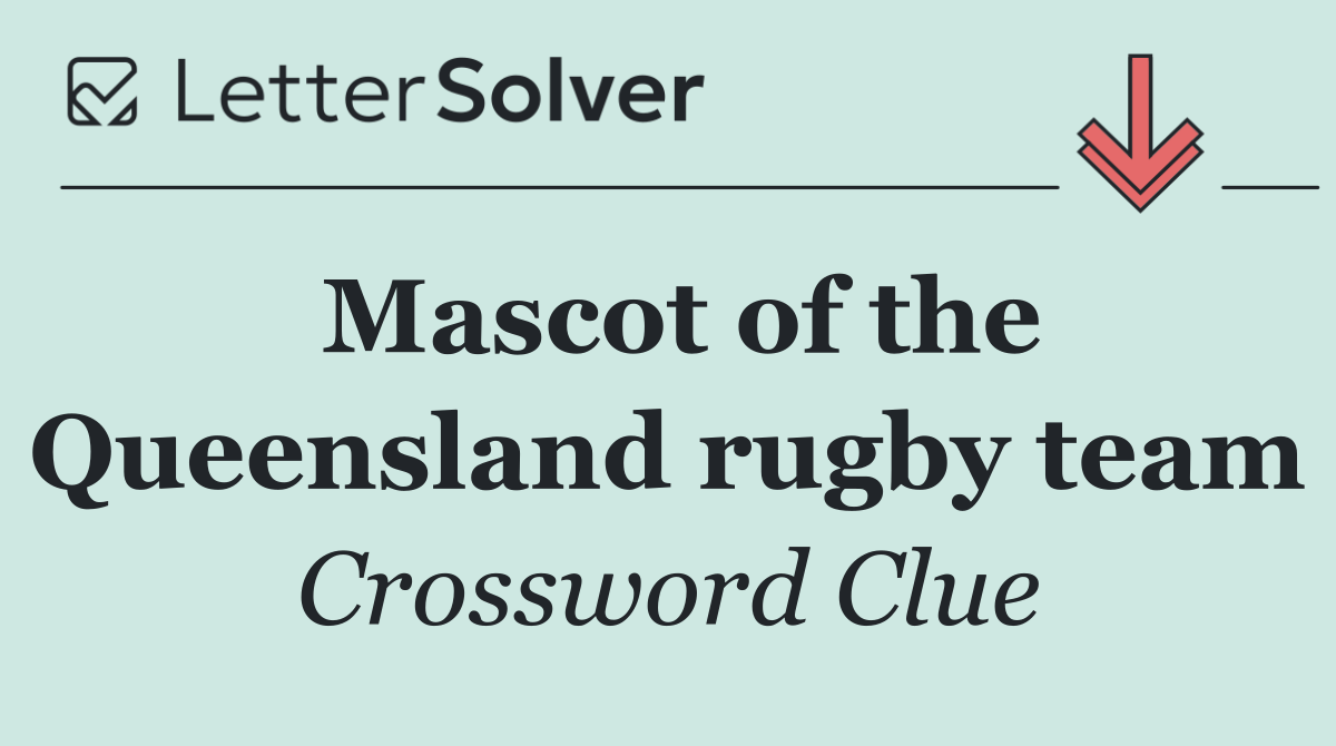 Mascot of the Queensland rugby team