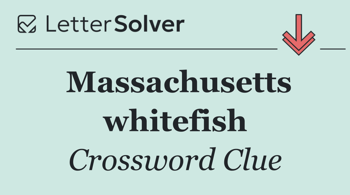 Massachusetts whitefish