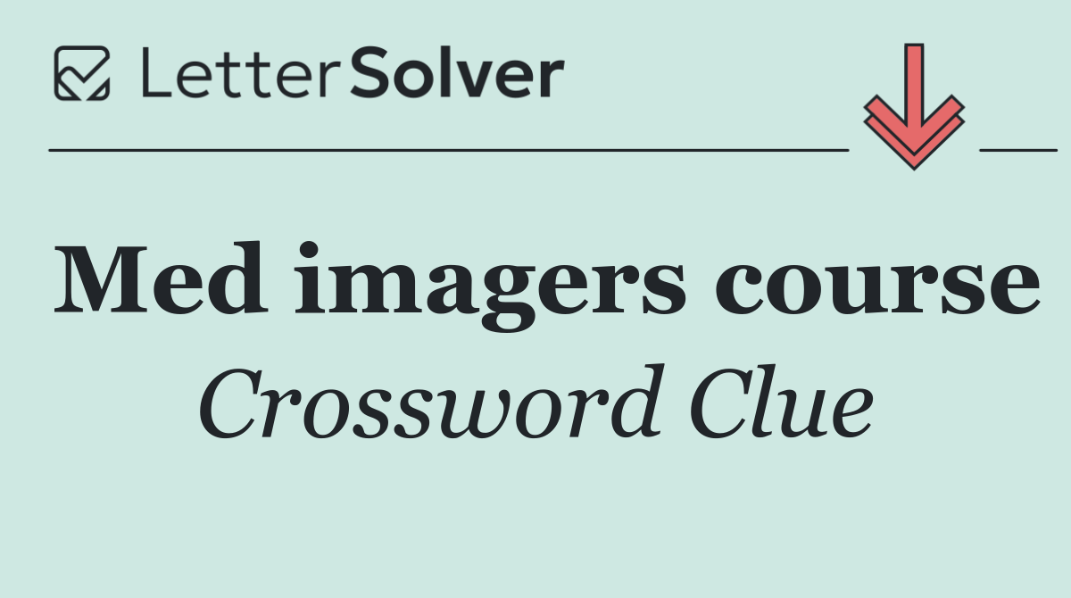 Med imagers course
