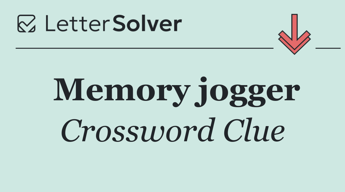 Memory jogger