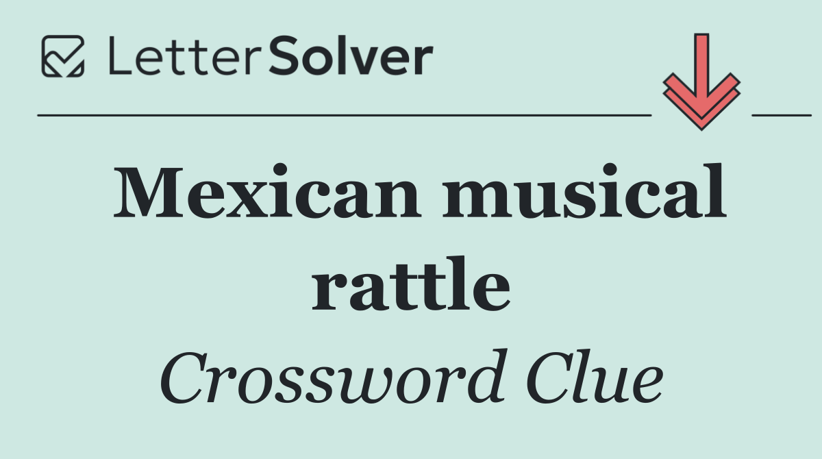 Mexican musical rattle