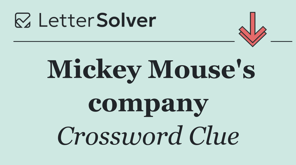 Mickey Mouse's company
