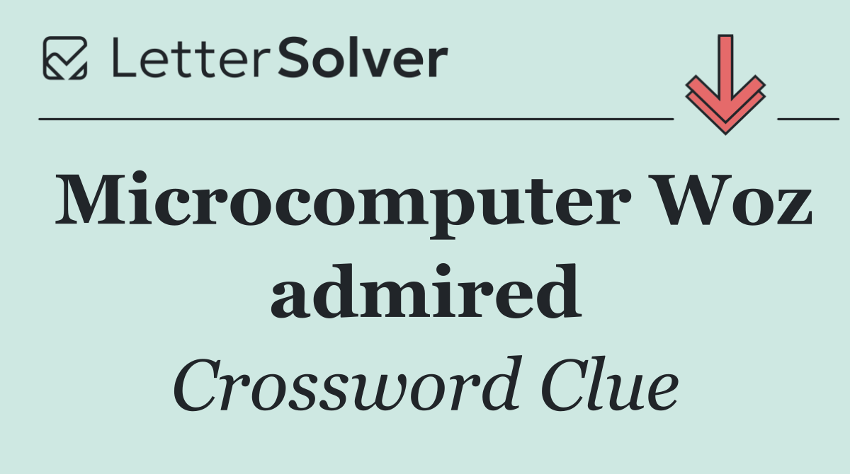 Microcomputer Woz admired