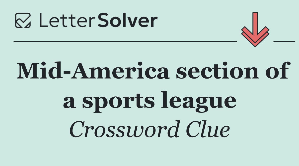 Mid America section of a sports league