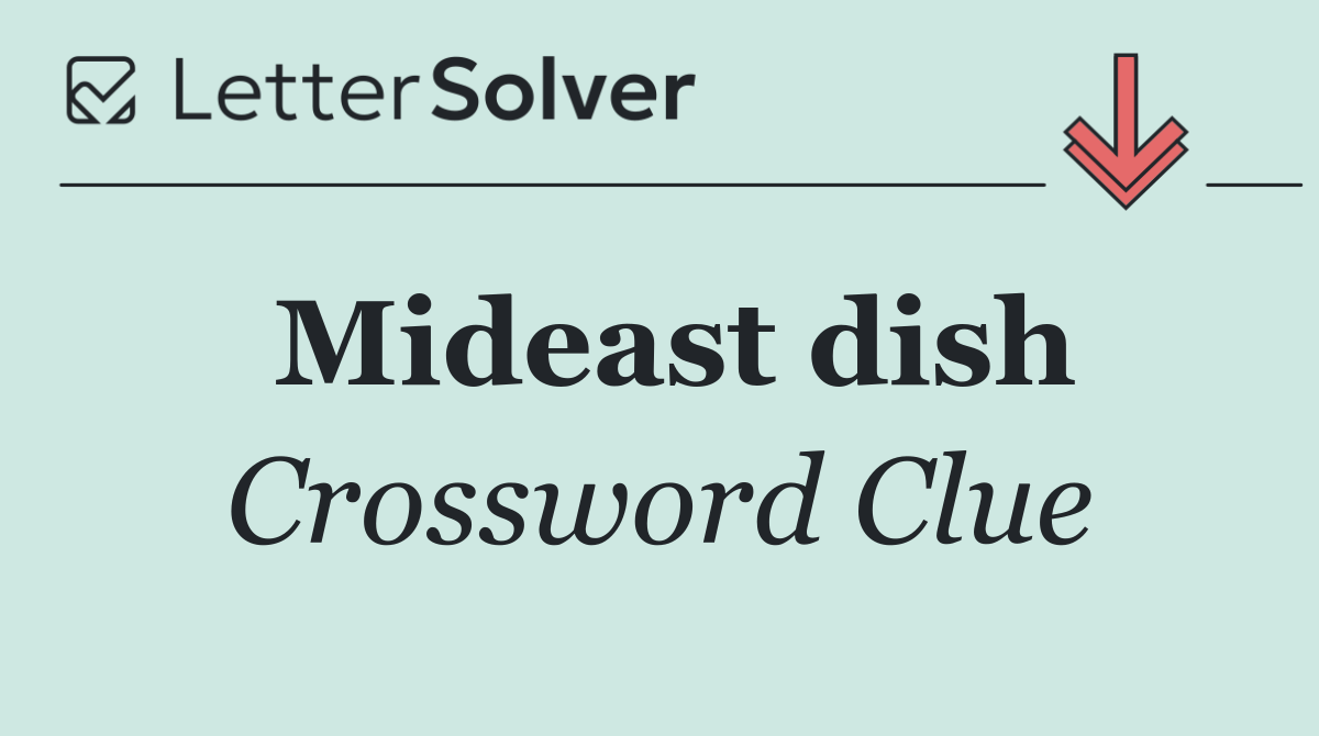 Mideast dish