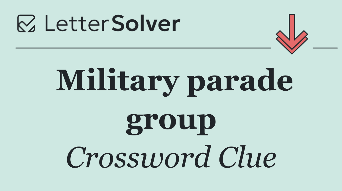 Military parade group