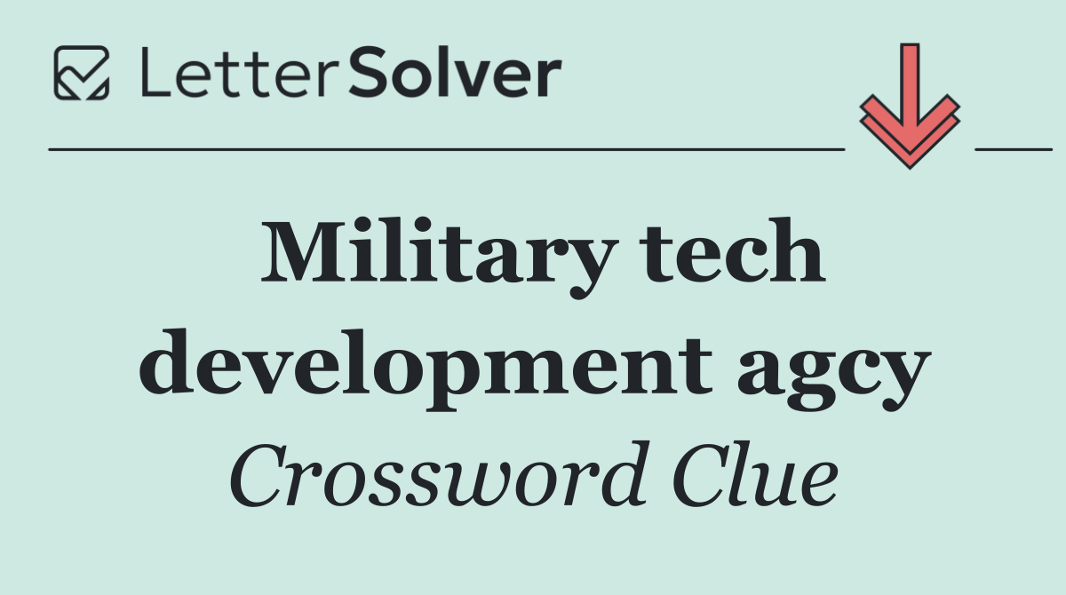 Military tech development agcy
