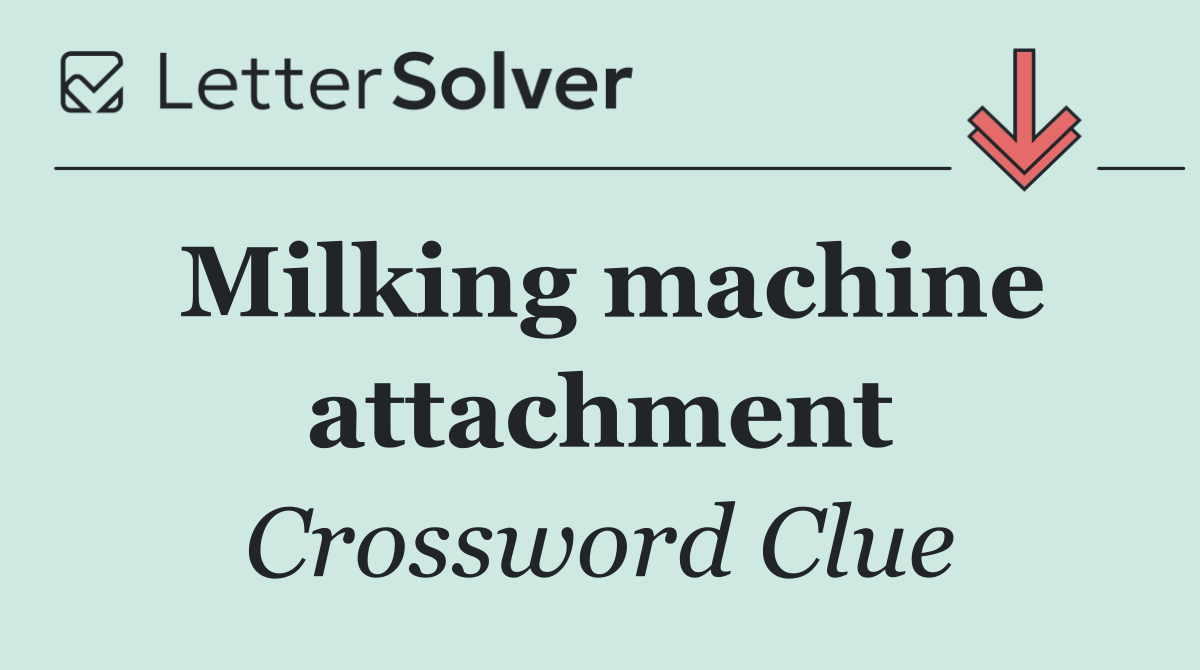 Milking machine attachment