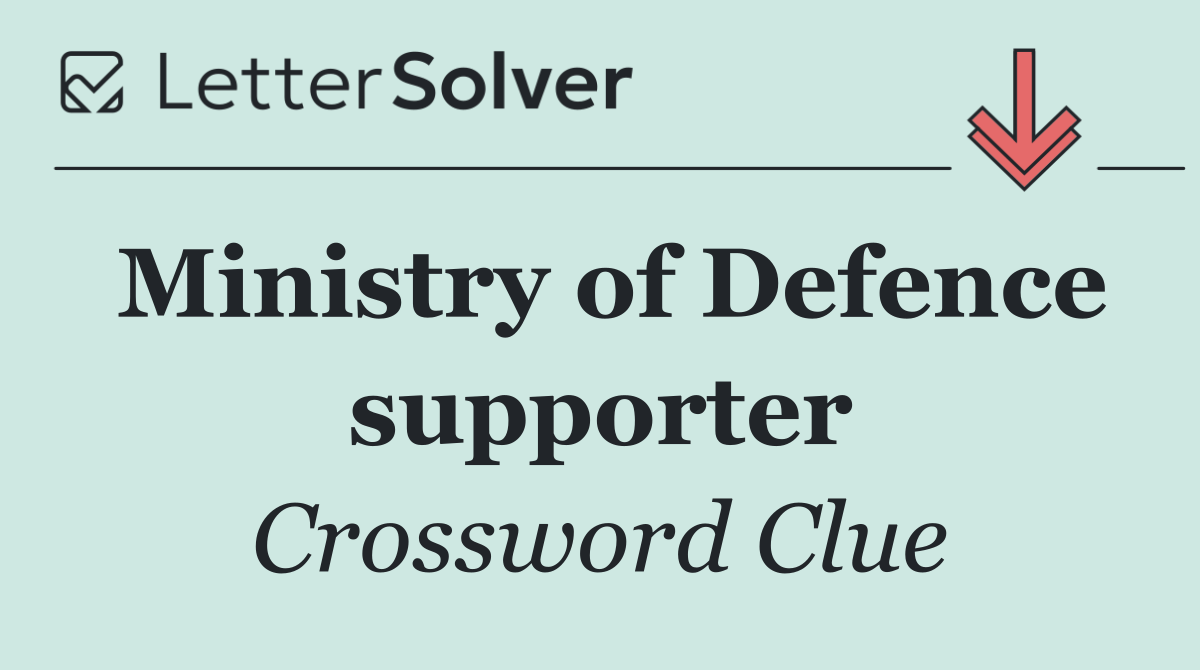 Ministry of Defence supporter