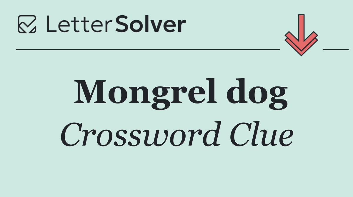 Mongrel dog