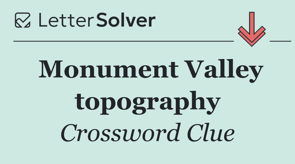 Monument Valley topography