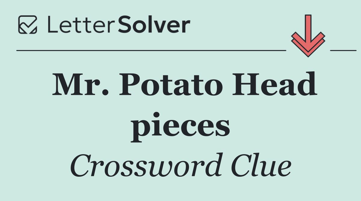 Mr. Potato Head pieces