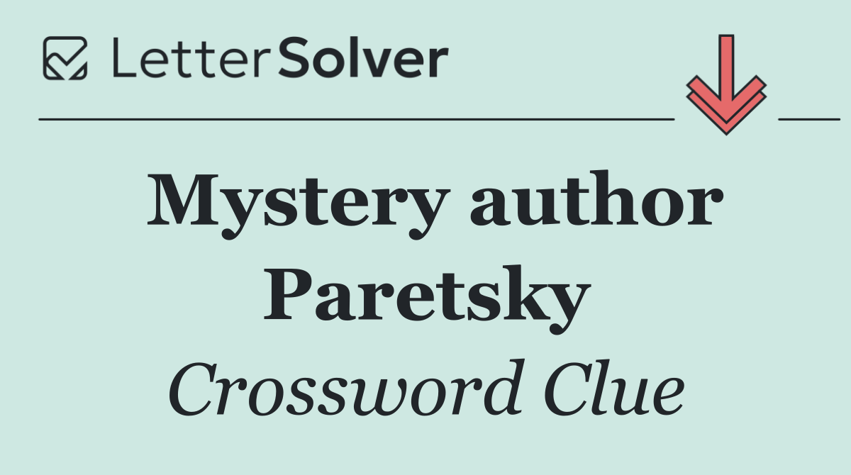 Mystery author Paretsky