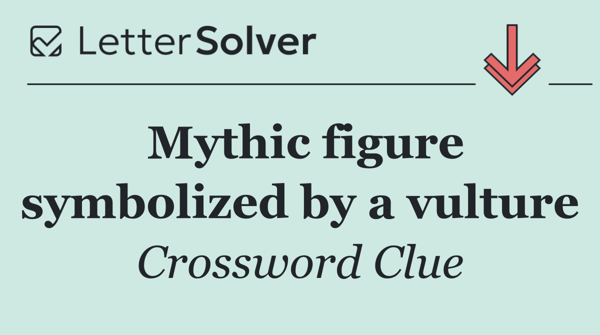 Mythic figure symbolized by a vulture
