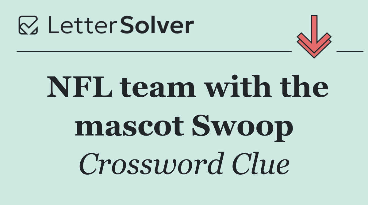 NFL team with the mascot Swoop