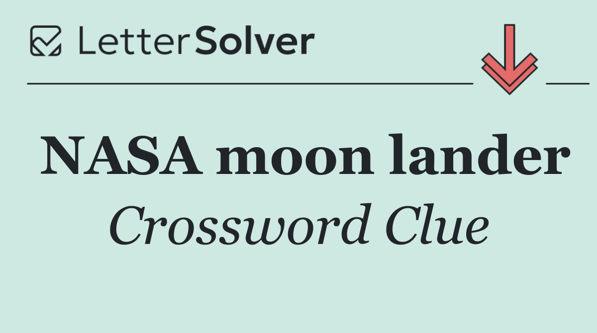 NASA moon lander