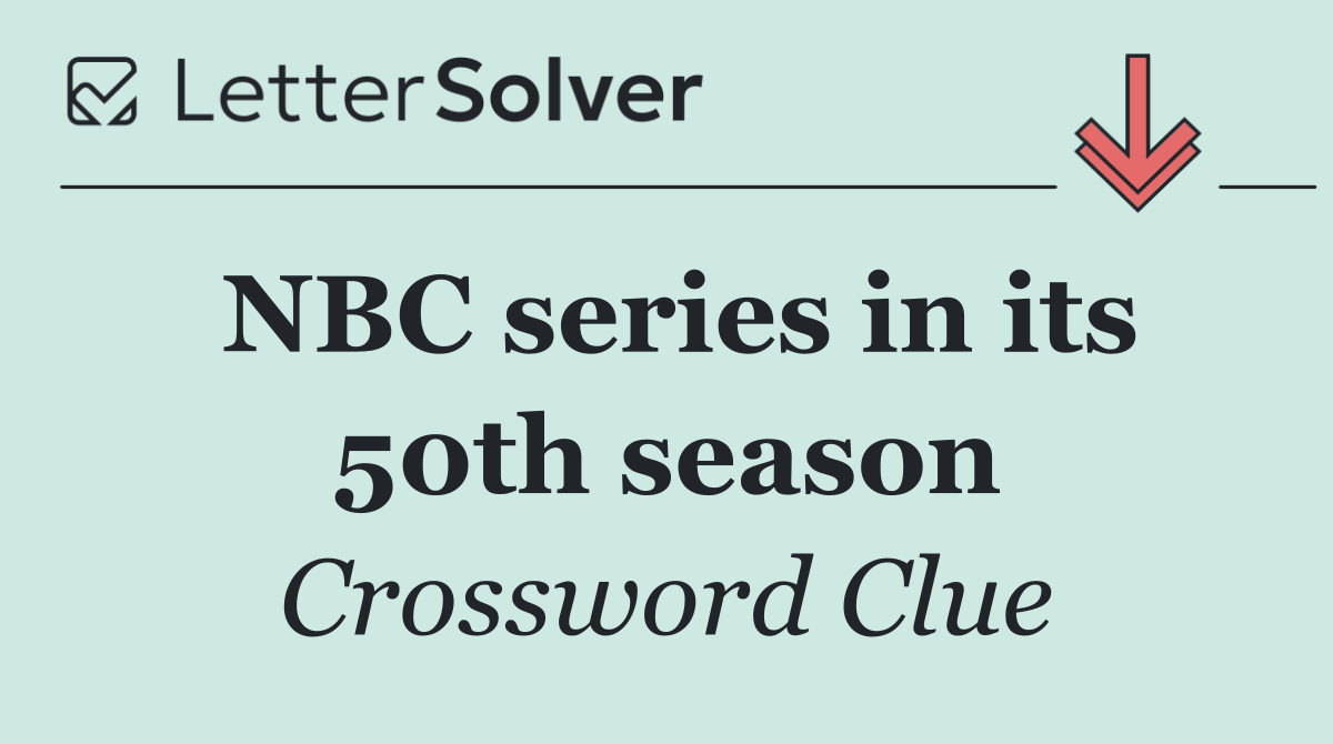 NBC series in its 50th season